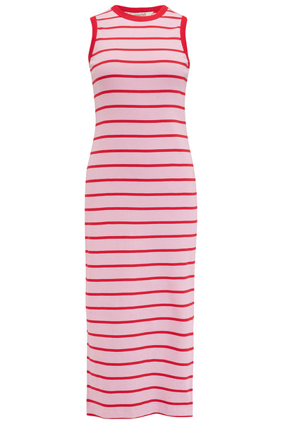 Brittany Jersey Midi Dress - Stripes