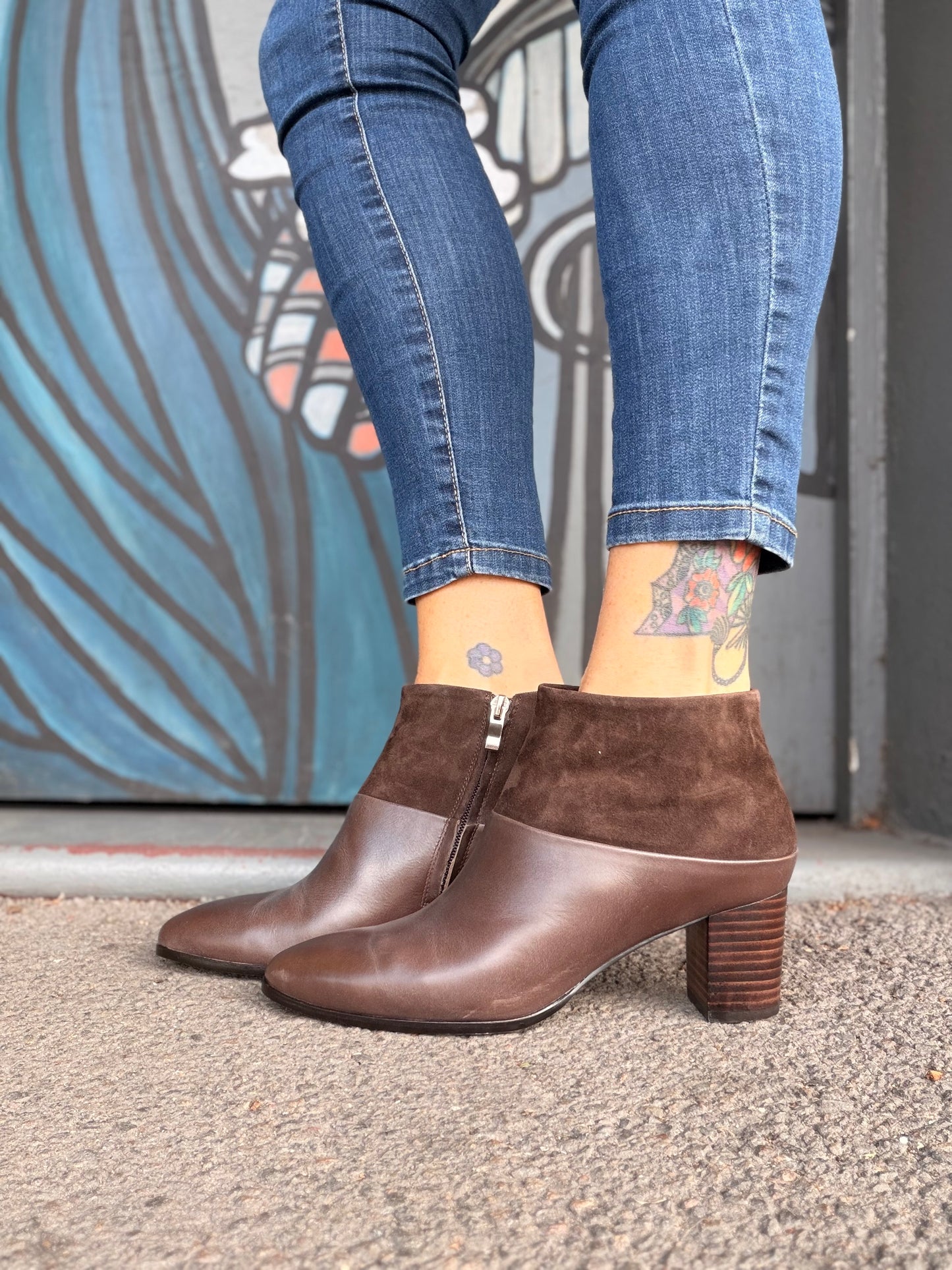 Blumas - Chocolate Suede/Leather