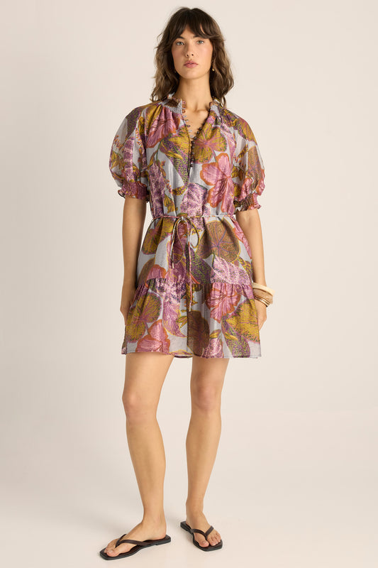 Daria Dress - Leaf Print
