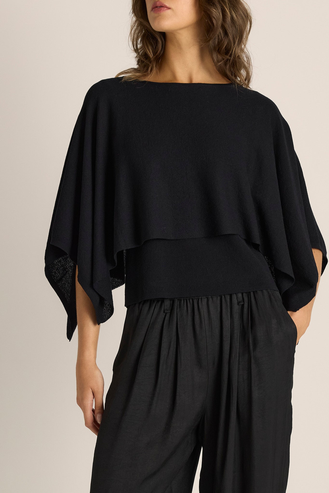 Kora Cape Top - Black