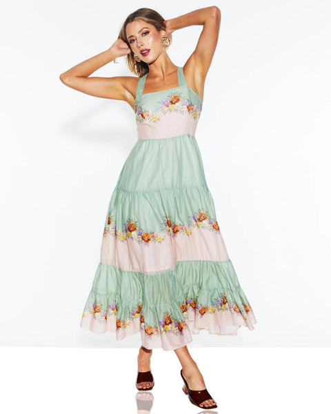 Hollyhock Maxi Dress - Floral