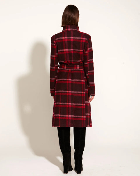 Choose You Coat - Pink Red Check