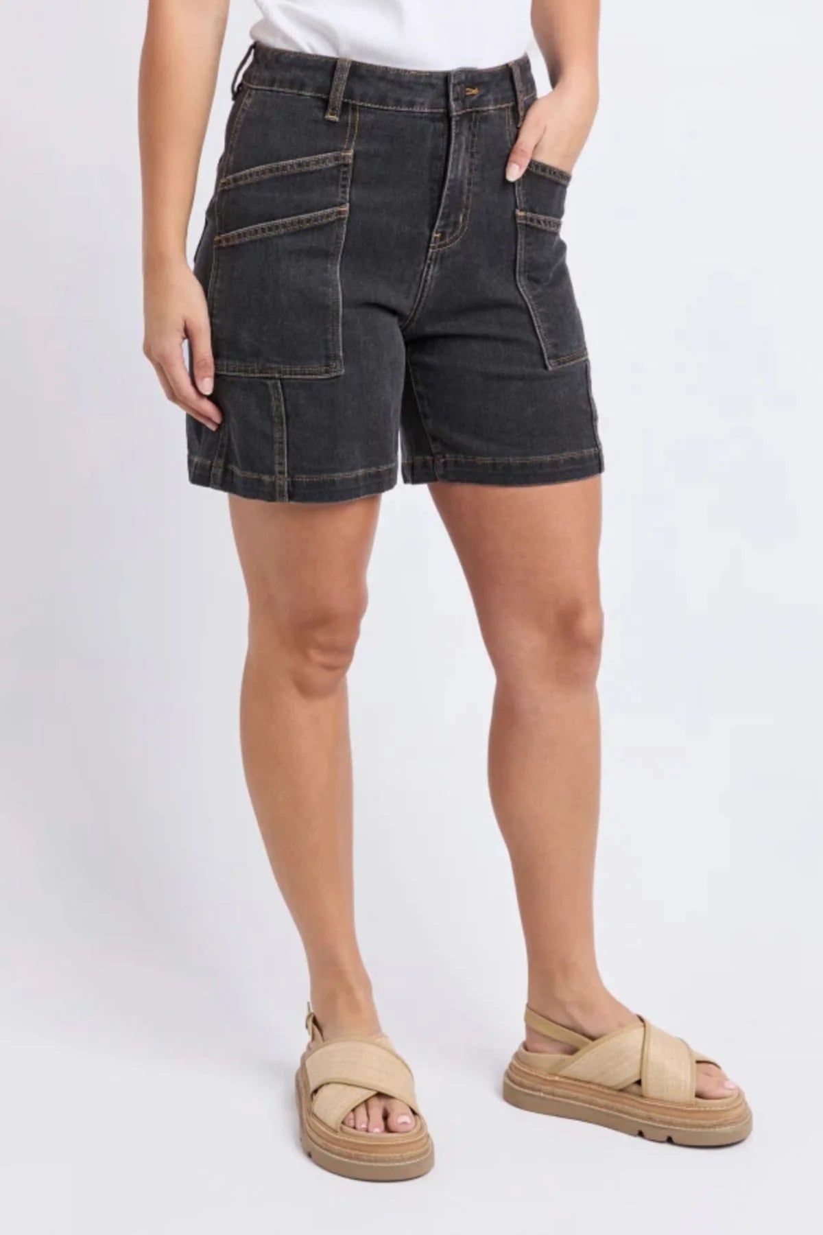 Balmy Shorts - Washed Black