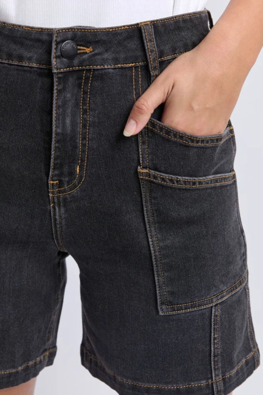 Balmy Shorts - Washed Black