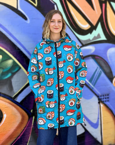 Sushi Party Monster Threads Raincoats - Long