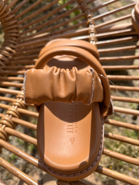 Algort Leather Slide - Tan
