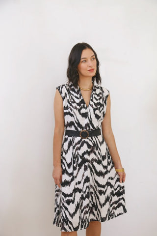 Connie Dress - Iskat Black & White