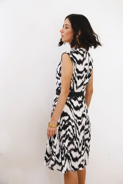 Connie Dress - Iskat Black & White