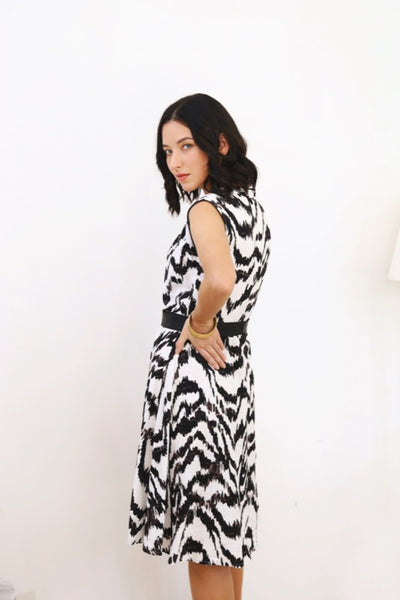 Connie Dress - Iskat Black & White