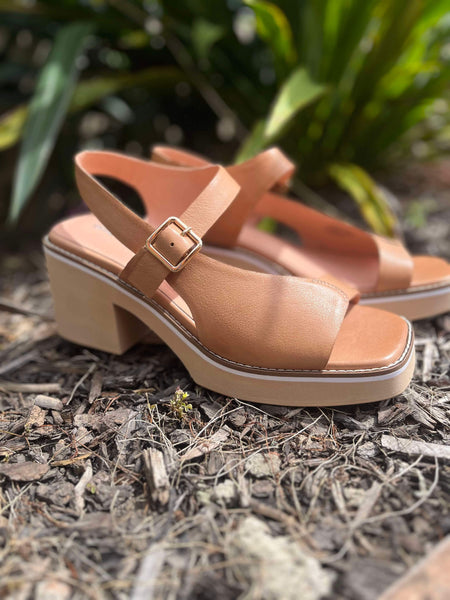 Jopline Wedge Sandals - Tan