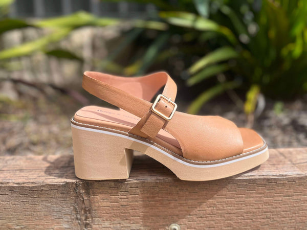 Jopline Wedge Sandals - Tan