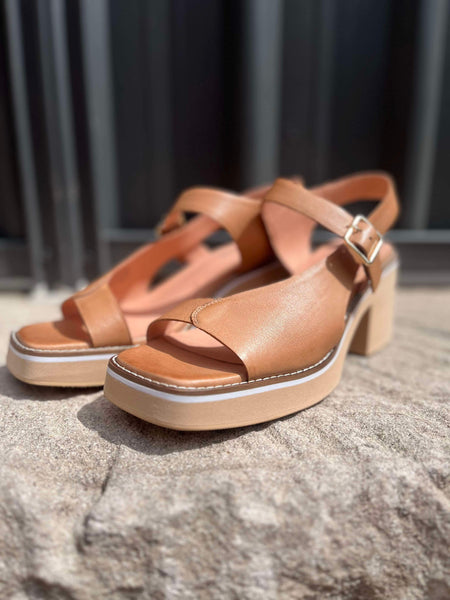 Jopline Wedge Sandals - Tan