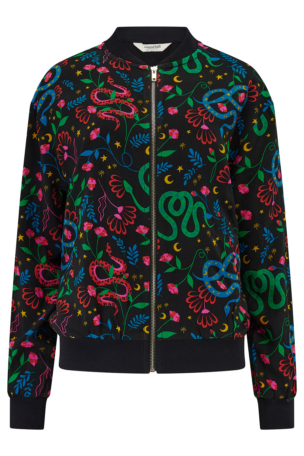 Bobbi Bomber Jacket - Snake Floral