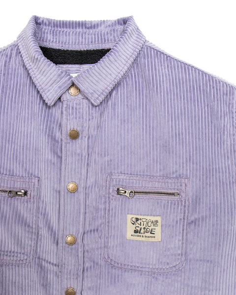 Zipped Overshirt - Mauve