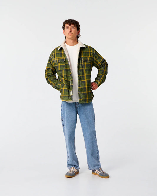 Ranger Check Cord Jacket - Dusty Green