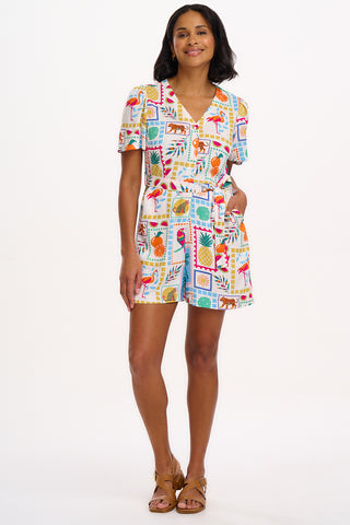 Gweneth Playsuit - Jungle Tile