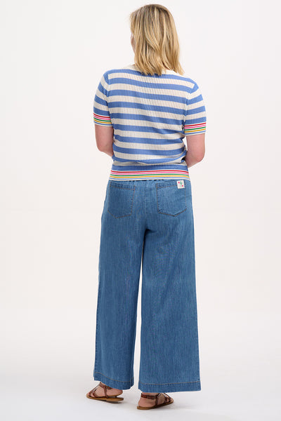 Arden Knit Top - Rainbow Tipping