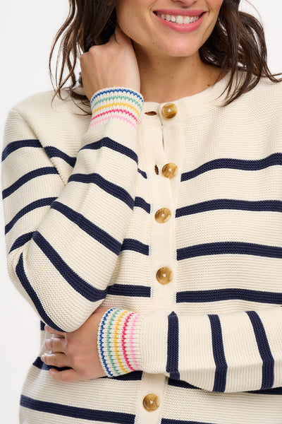 Anessa Cardigan - Rainbow Cuff