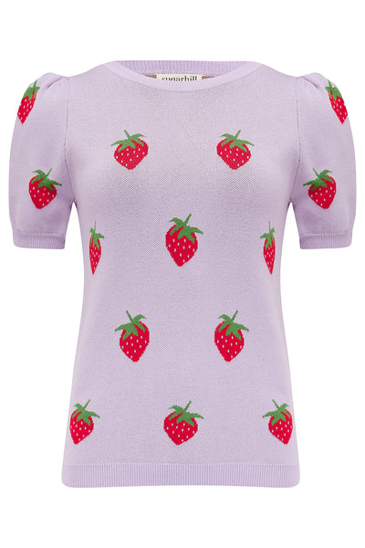 Dominique Knit Top - Summer Strawberry Lilac