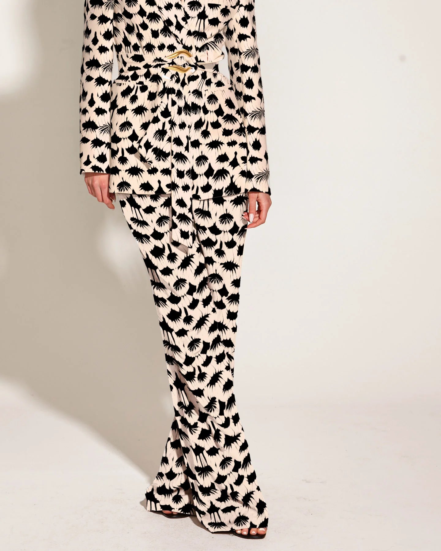 Fancy Like Wide Leg Pants - Black/White fan