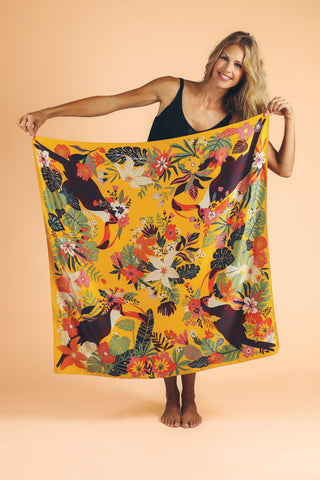 Toucan Print Scarf - Square