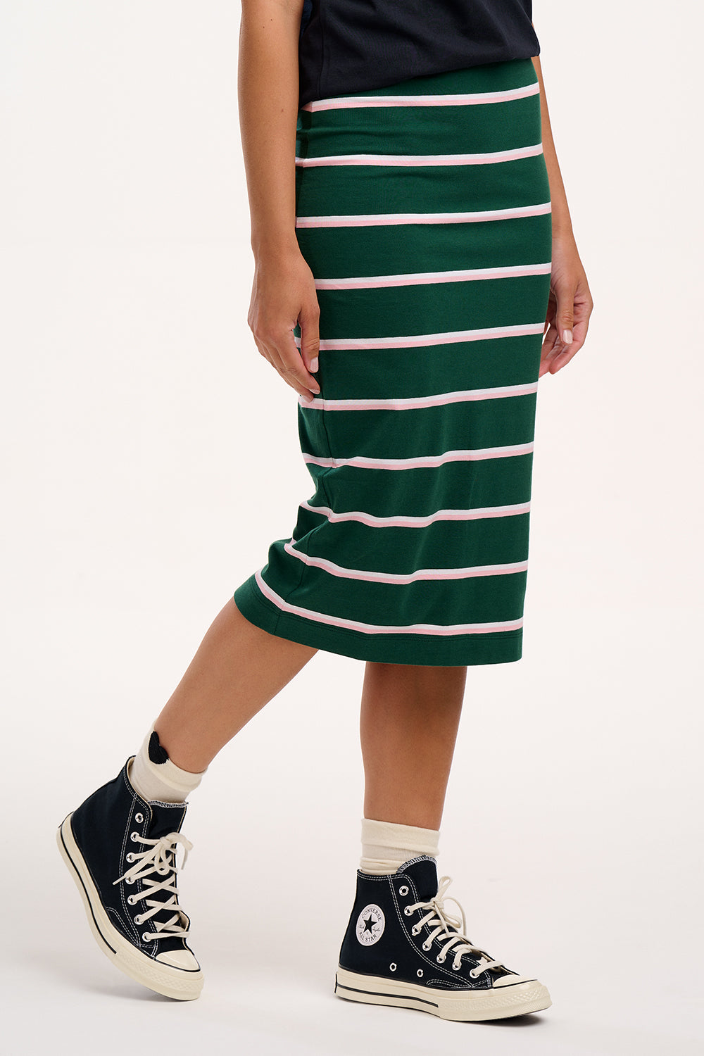 Saskia Jersey Skirt - Colour Pop Stripe