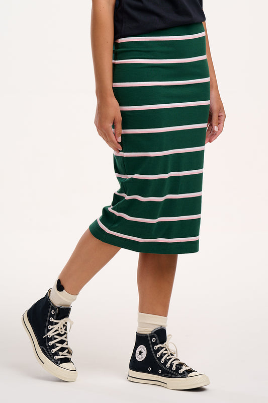 Saskia Jersey Skirt - Colour Pop Stripe