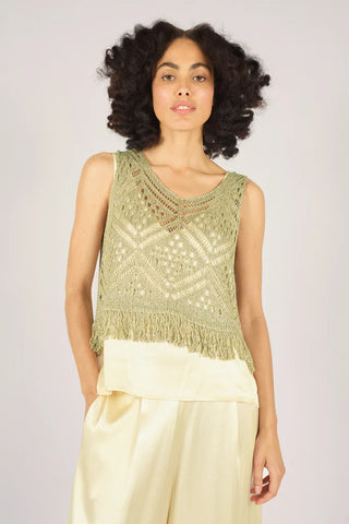 Bella Crochet Top - Summer Madness Gold