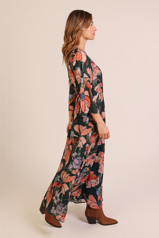 Millie Dress - Slow Motion Green Floral