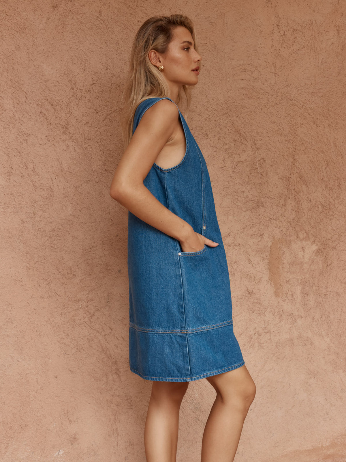 Hart Denim Shift Dress - Classic Blue