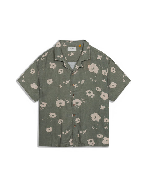 Splatter SS Resort Shirt - Green
