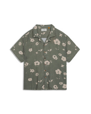 Splatter SS Resort Shirt - Green