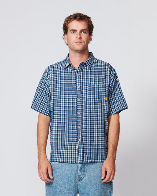 Dennis SS Shirt - Blue