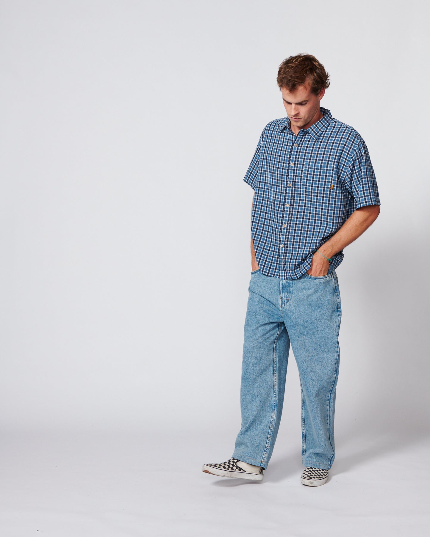 Dennis SS Shirt - Blue