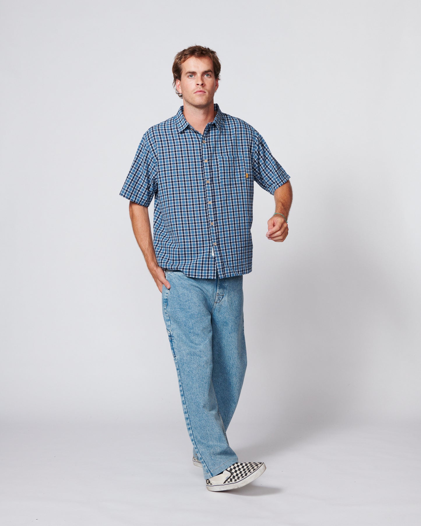 Dennis SS Shirt - Blue