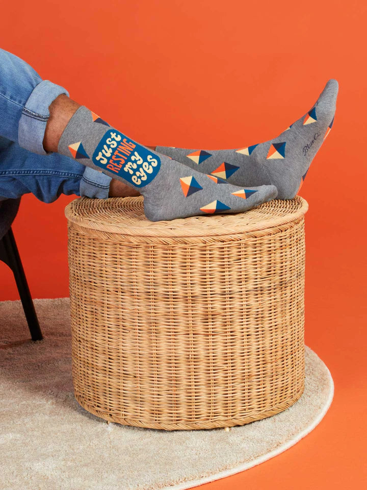 Resting My Eyes - Mens Socks