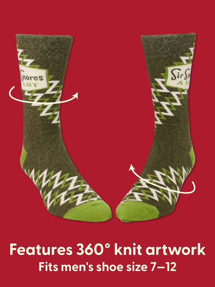 Sir Snores A Lot - Mens Socks