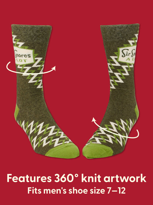 Sir Snores A Lot - Mens Socks