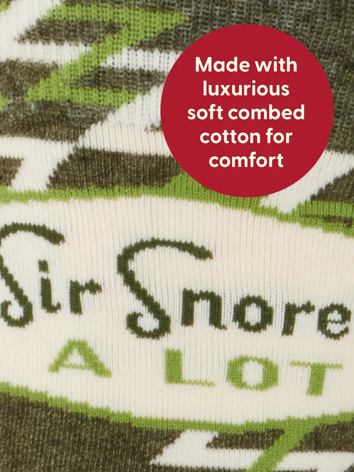 Sir Snores A Lot - Mens Socks