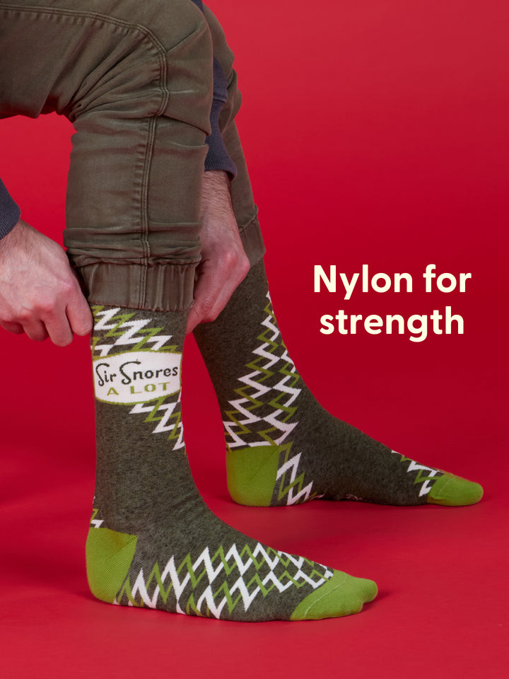 Sir Snores A Lot - Mens Socks