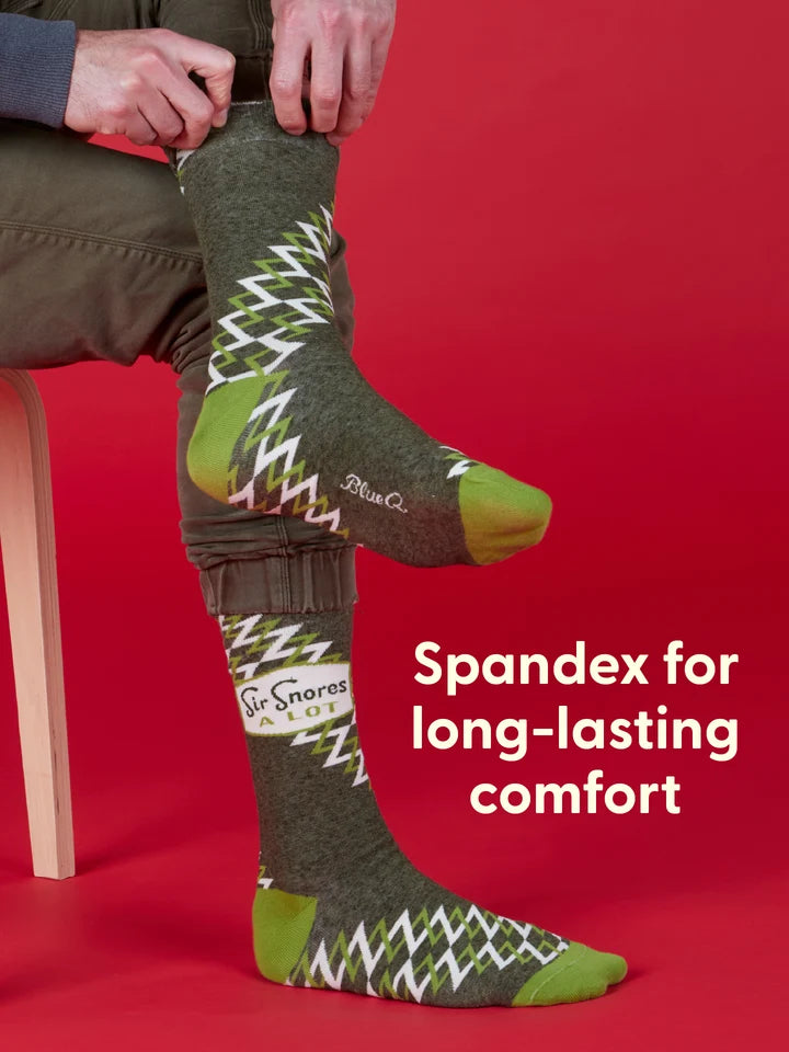Sir Snores A Lot - Mens Socks