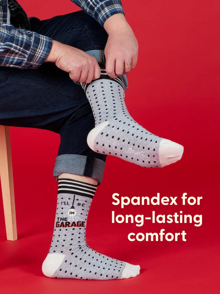 I'll Be In The Garage - Mens Socks