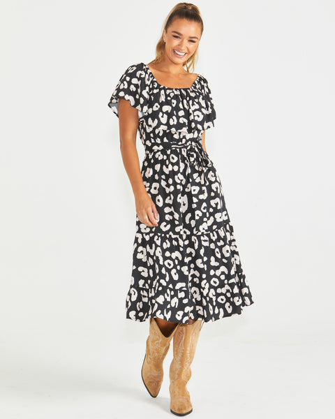 Ember Dress - Animal print