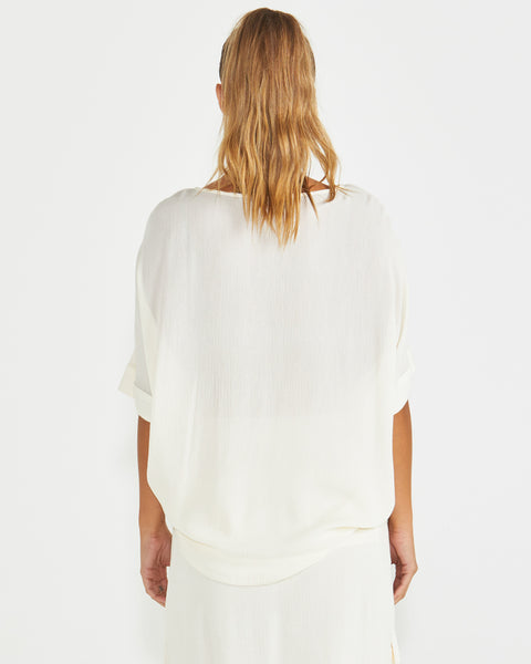 Raya Oversized Top - Cream