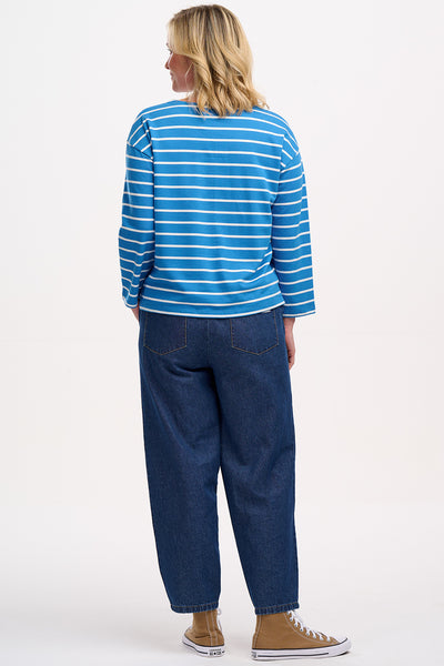 Billie Breton Top - Lobster Stripe