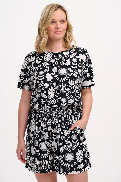 Christina Top - Folk Floral