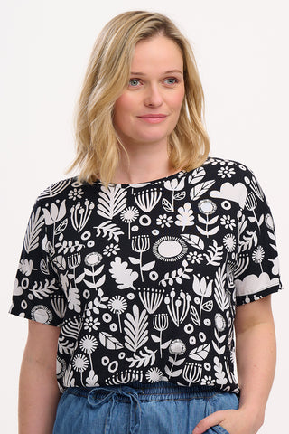 Christina Top - Folk Floral