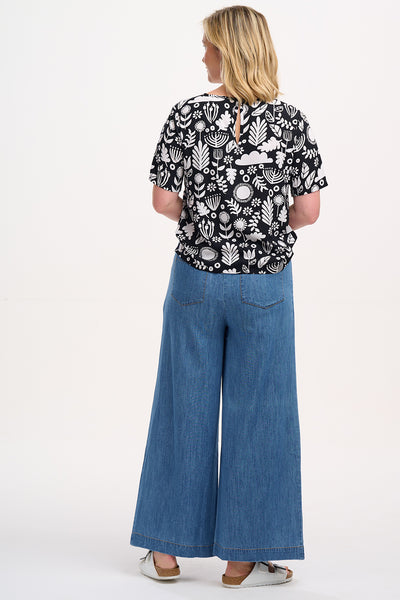 Christina Top - Folk Floral