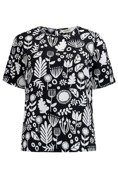 Christina Top - Folk Floral