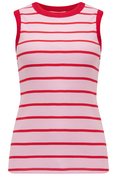 Ruth Fitted Vest Top - Stripes